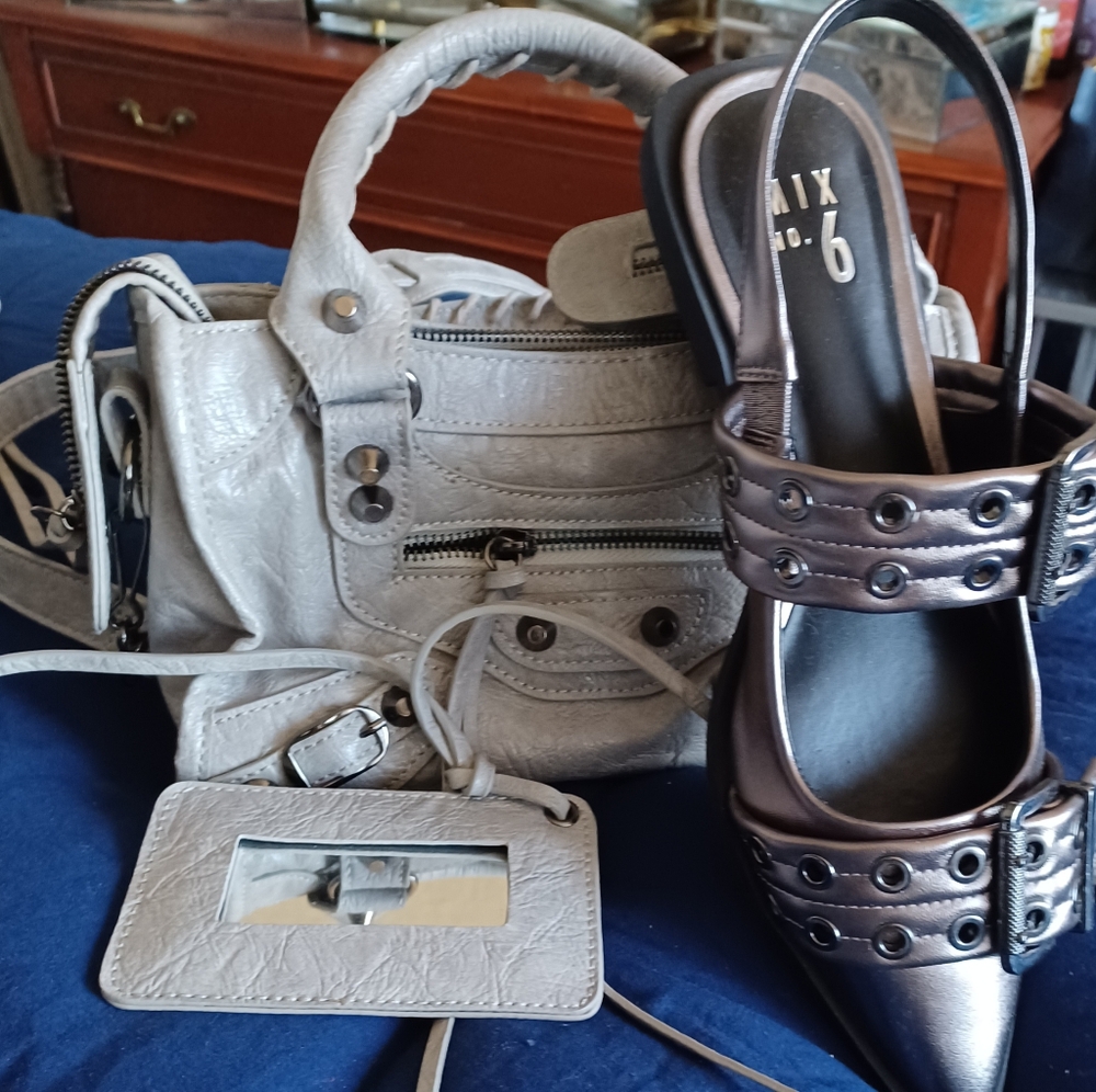 Sandals and Handbag